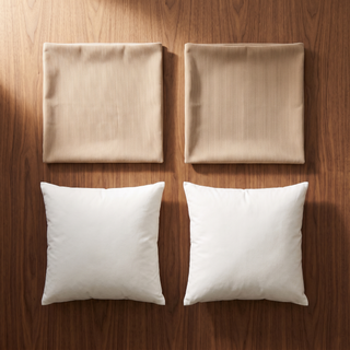 Covers + Inserts – Beige Corduroy 18×18 Set