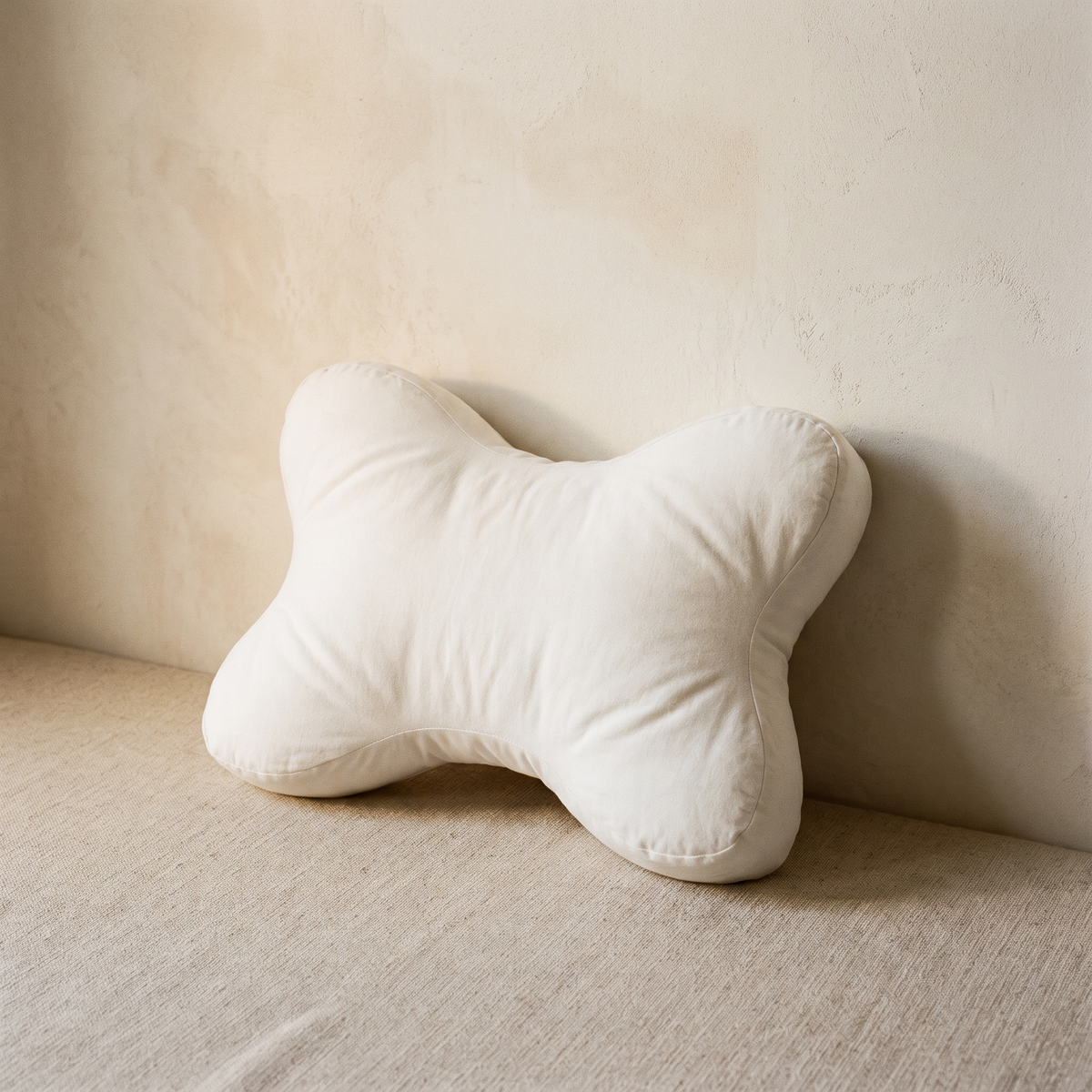 Butterfly-shaped contour pillow