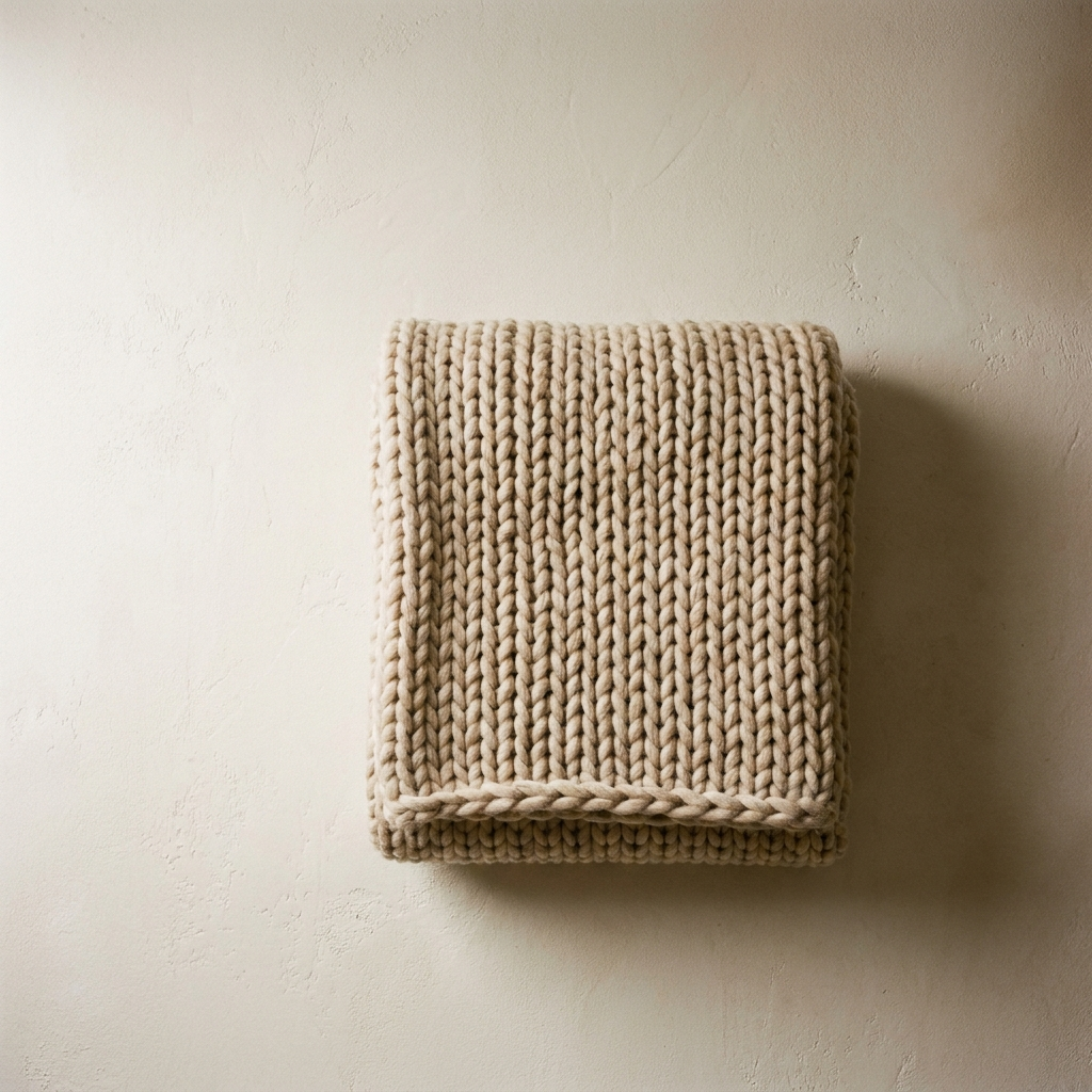 Chunky Knit Throw Blanket – studio