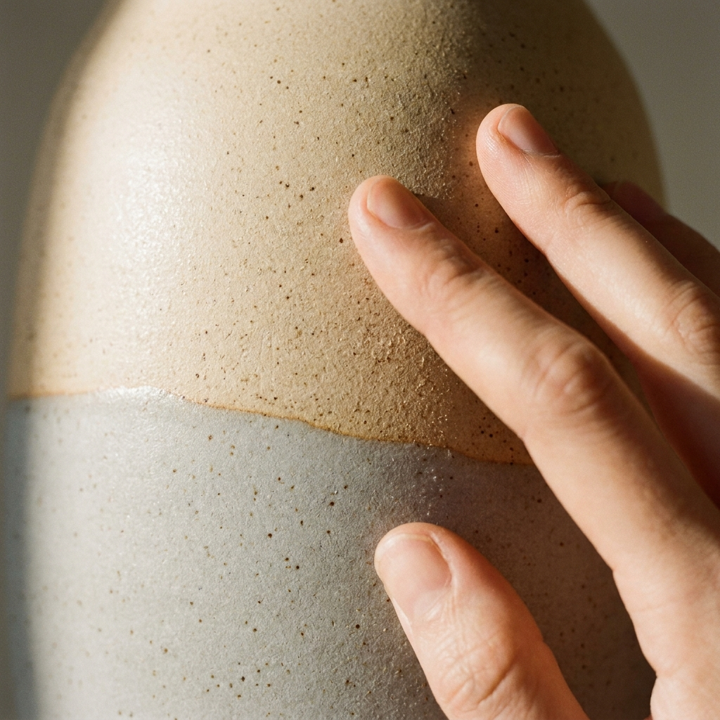 Matte Ceramic Vase – detail close-up