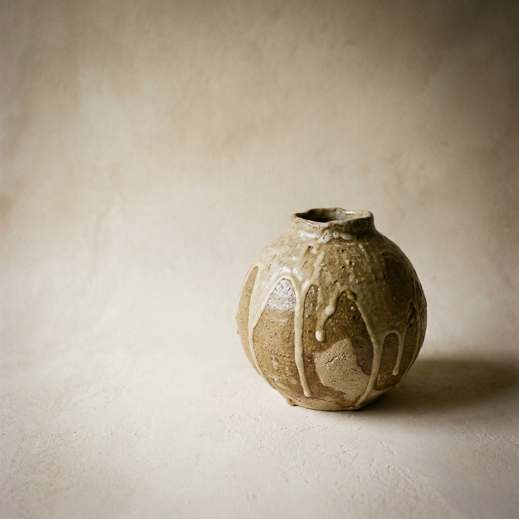Retro Wabi Sabi Pottery Vase – studio