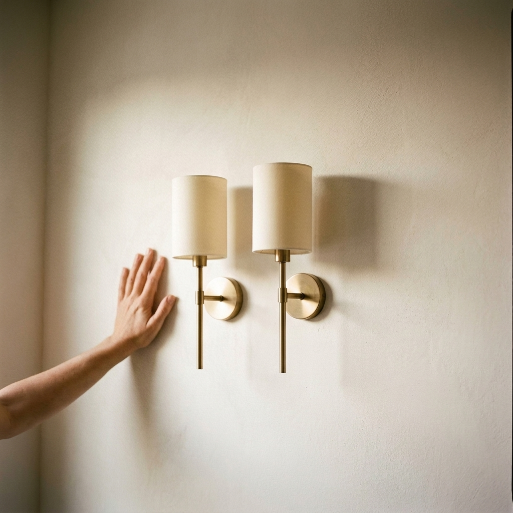 Rechargeable Wall Sconces Set of 2 – held for scale