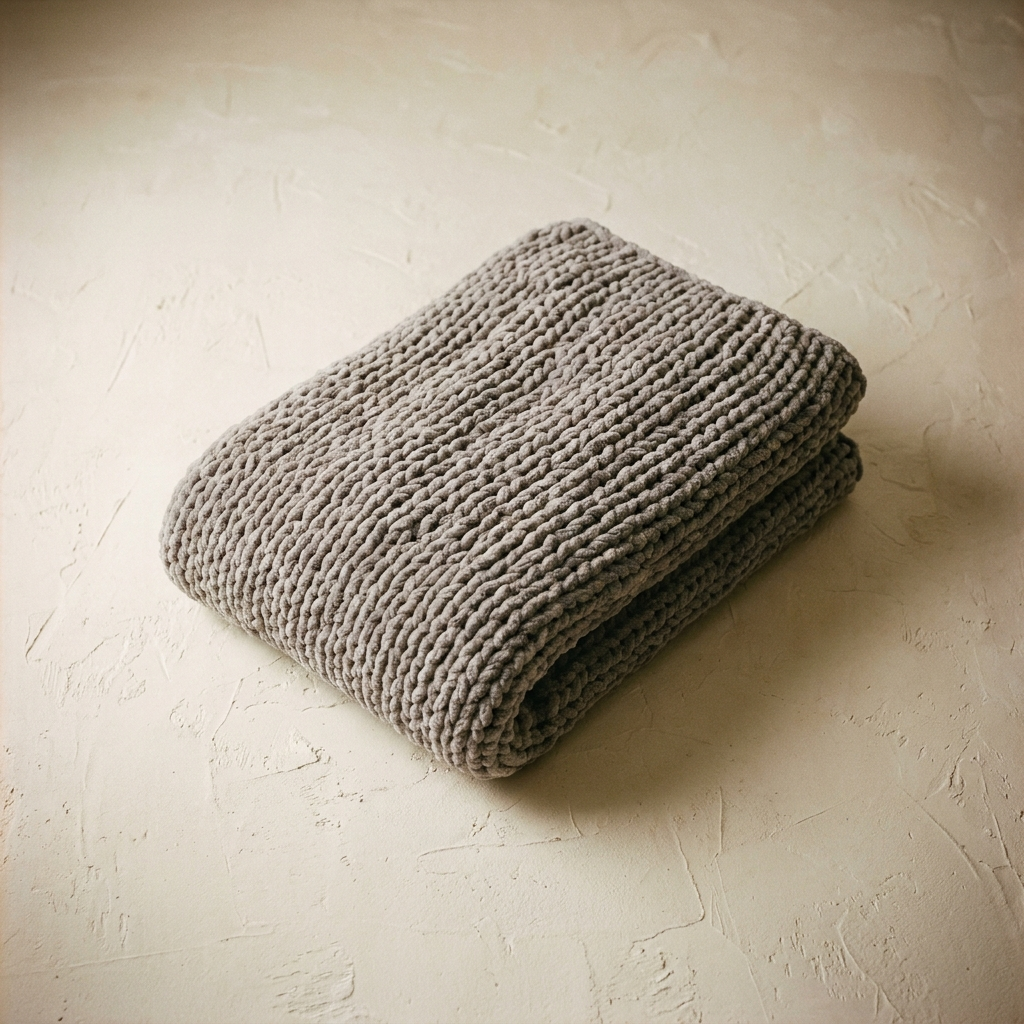Chunky Knit Chenille Throw Blanket – studio