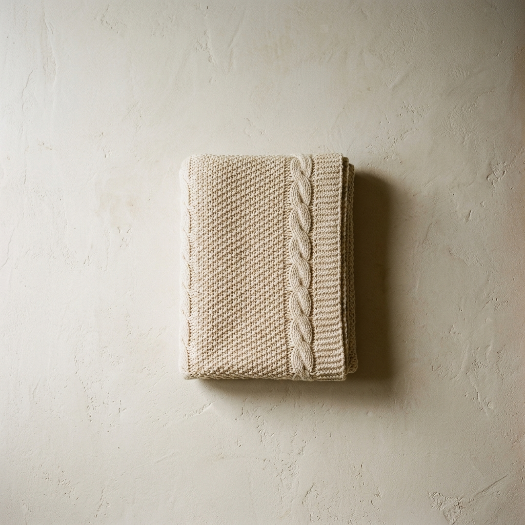 100% Organic Cotton Knit Throw Blanket – studio