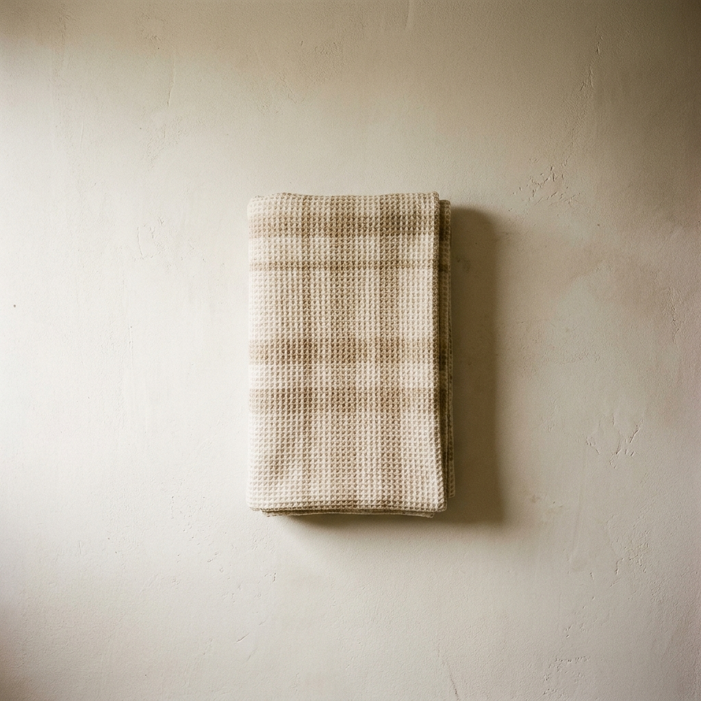 Waffle Plaid Cotton Throw Blanket – studio