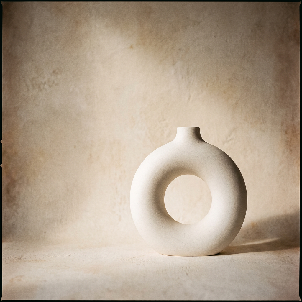 Nordic Donut Ceramic Vase – studio