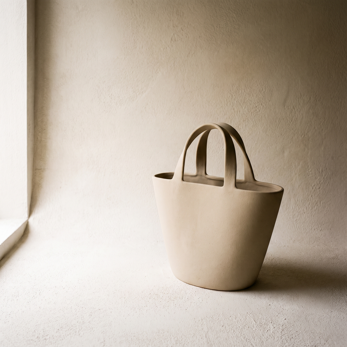 Ceramic Tote Bag Vase – studio