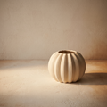 Matte Pleated Pumpkin Vase – studio