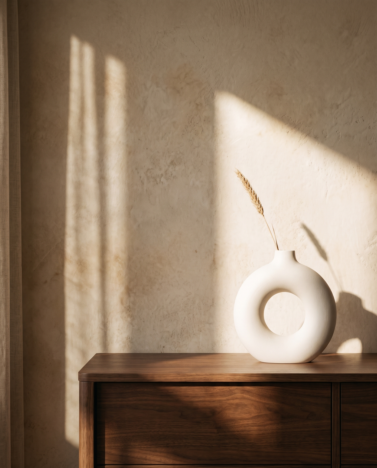 Nordic Donut Ceramic Vase – in the room