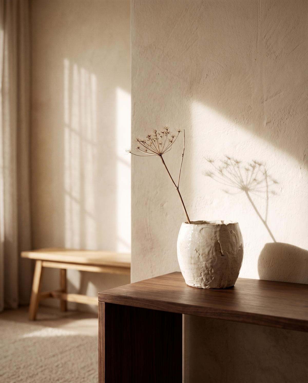 Rustic Wabi Sabi Planter Vase – in the room