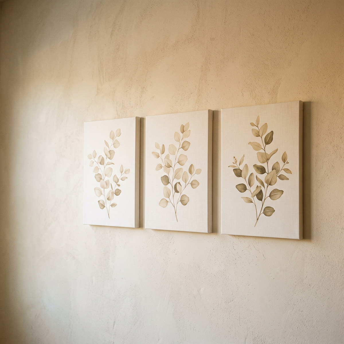 Botanical Eucalyptus Canvas Set of 3 – studio