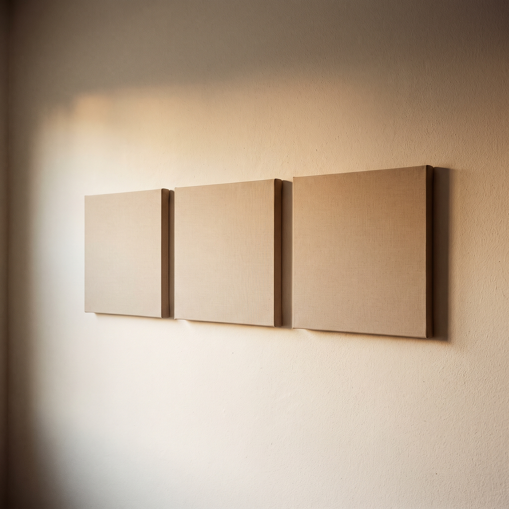 Neutral Beige Canvas Wall Art Set of 3 – studio