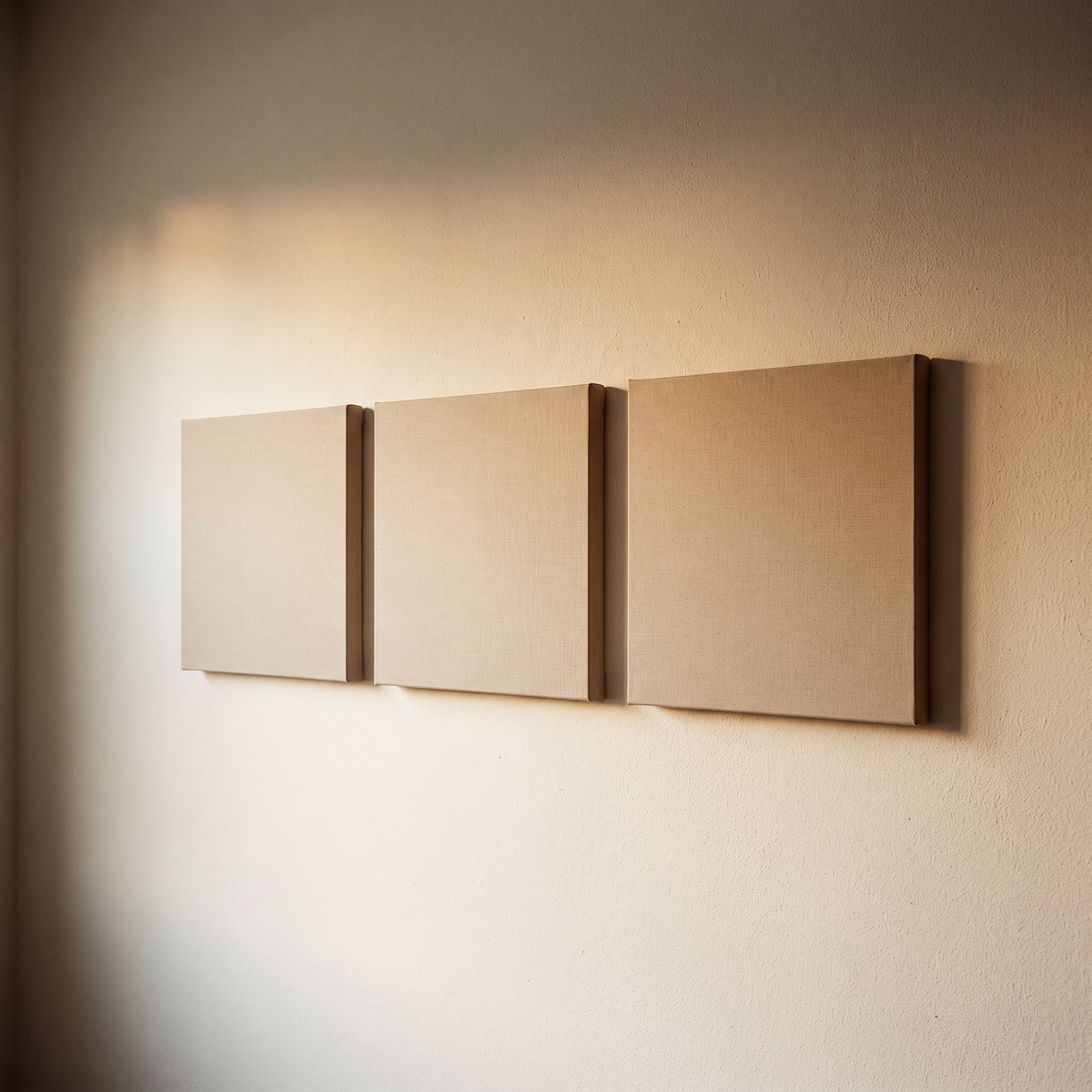 Neutral Beige Canvas Wall Art Set of 3 – studio