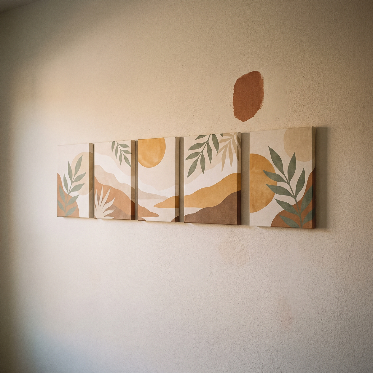 Landscape Boho Canvas Set of 5 – studio