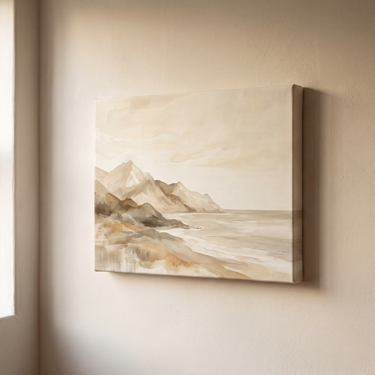 Mountain Sea Landscape Canvas – studio