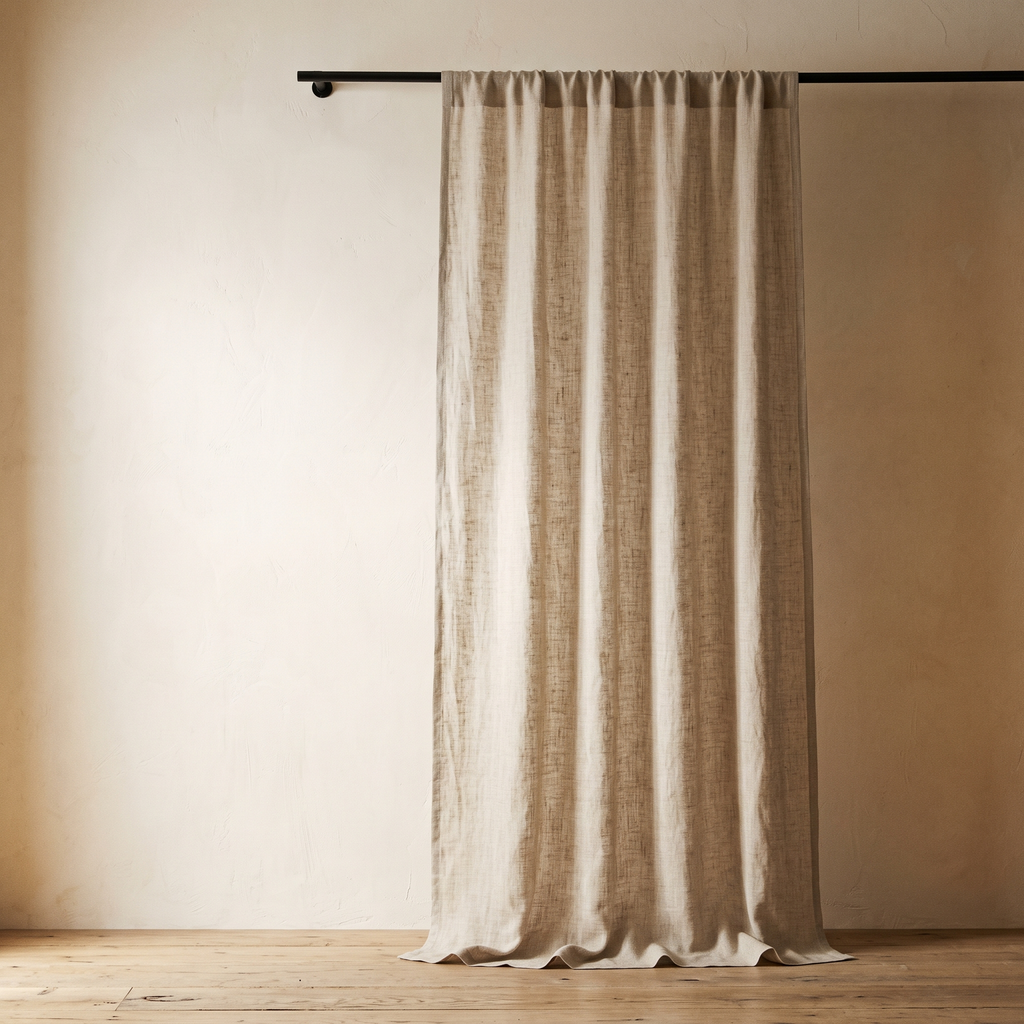 Natural Linen Curtains 84 Inches – studio