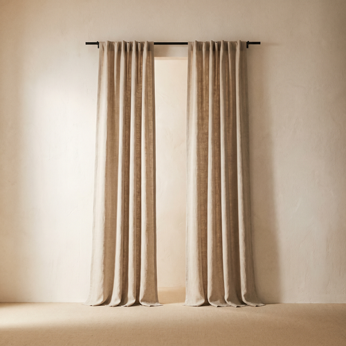 Boho Linen Curtains 84 Inches Set of 2 – studio