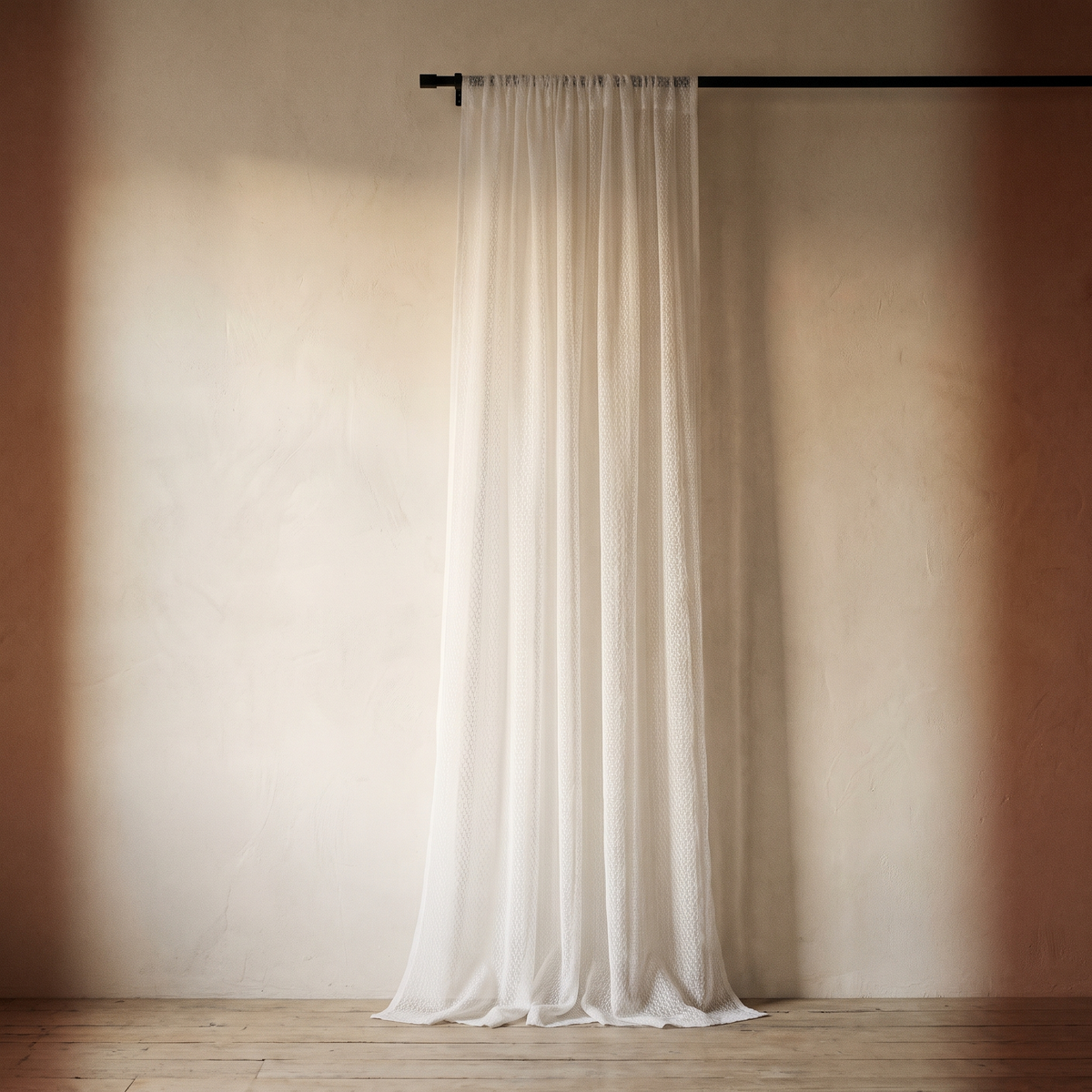 3D Geometry Sheer Tulle Curtains – studio