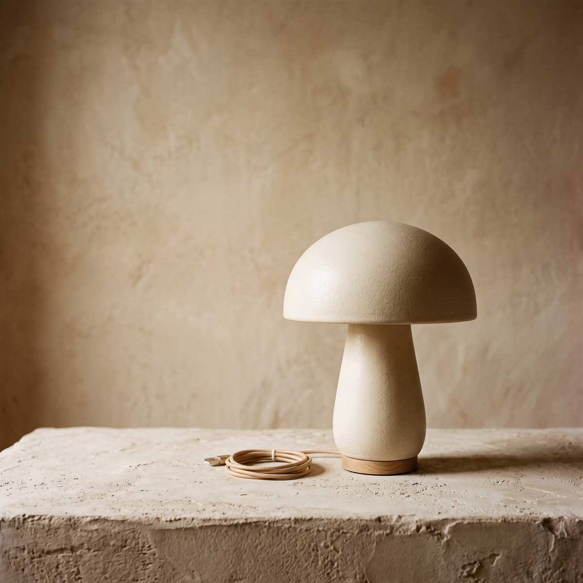 Cream Mushroom Table Lamp – studio