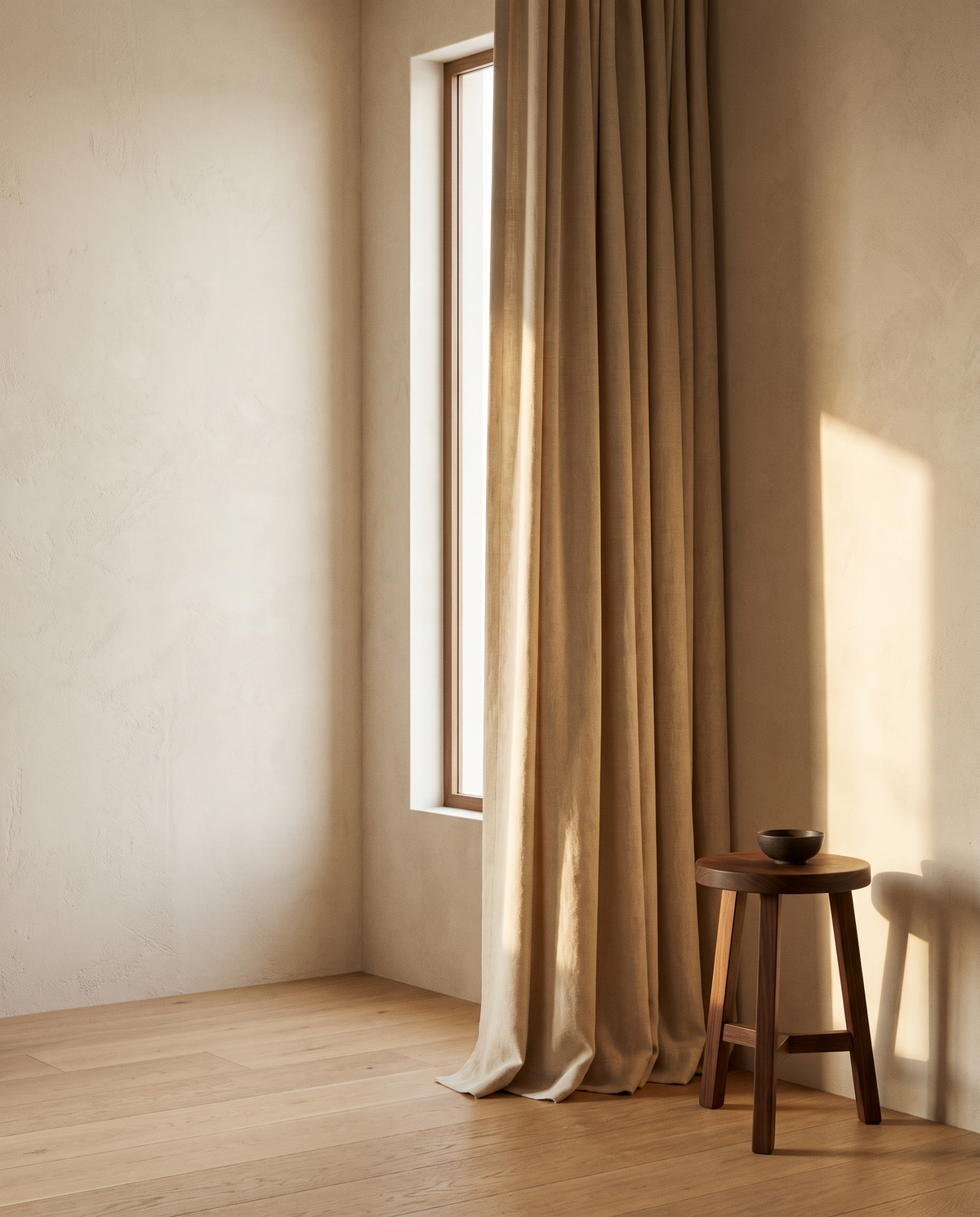 Vintage Full Blackout Curtains – in the room