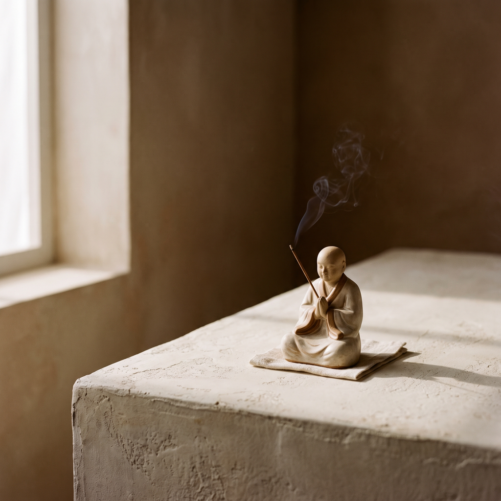 Little Monk Ceramic Incense Burner – studio
