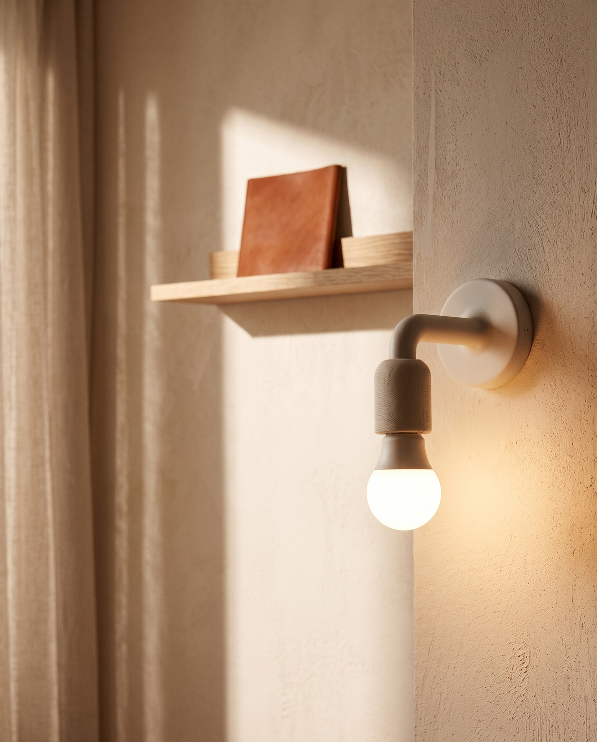 Wireless Wall Lamp with Detachable Bulb – in the room