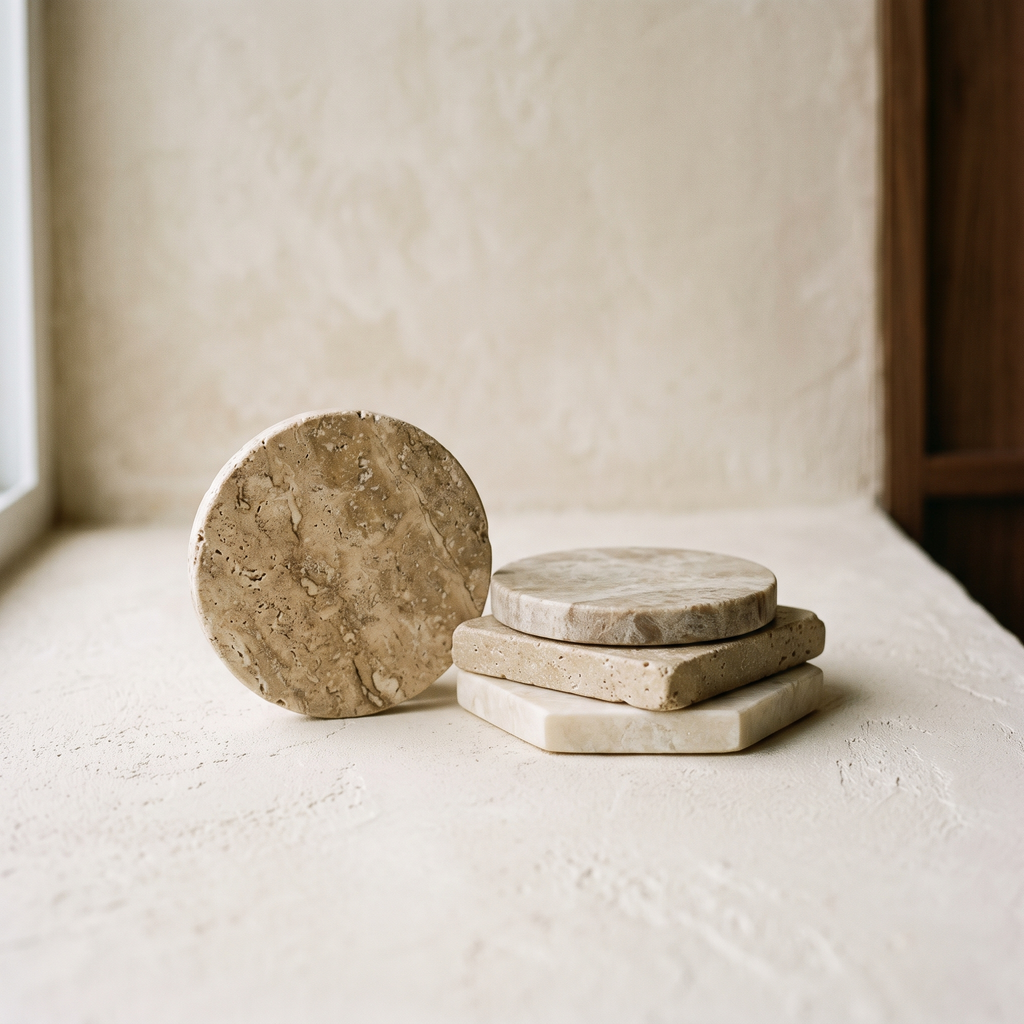 Natural Marble Coasters – studio