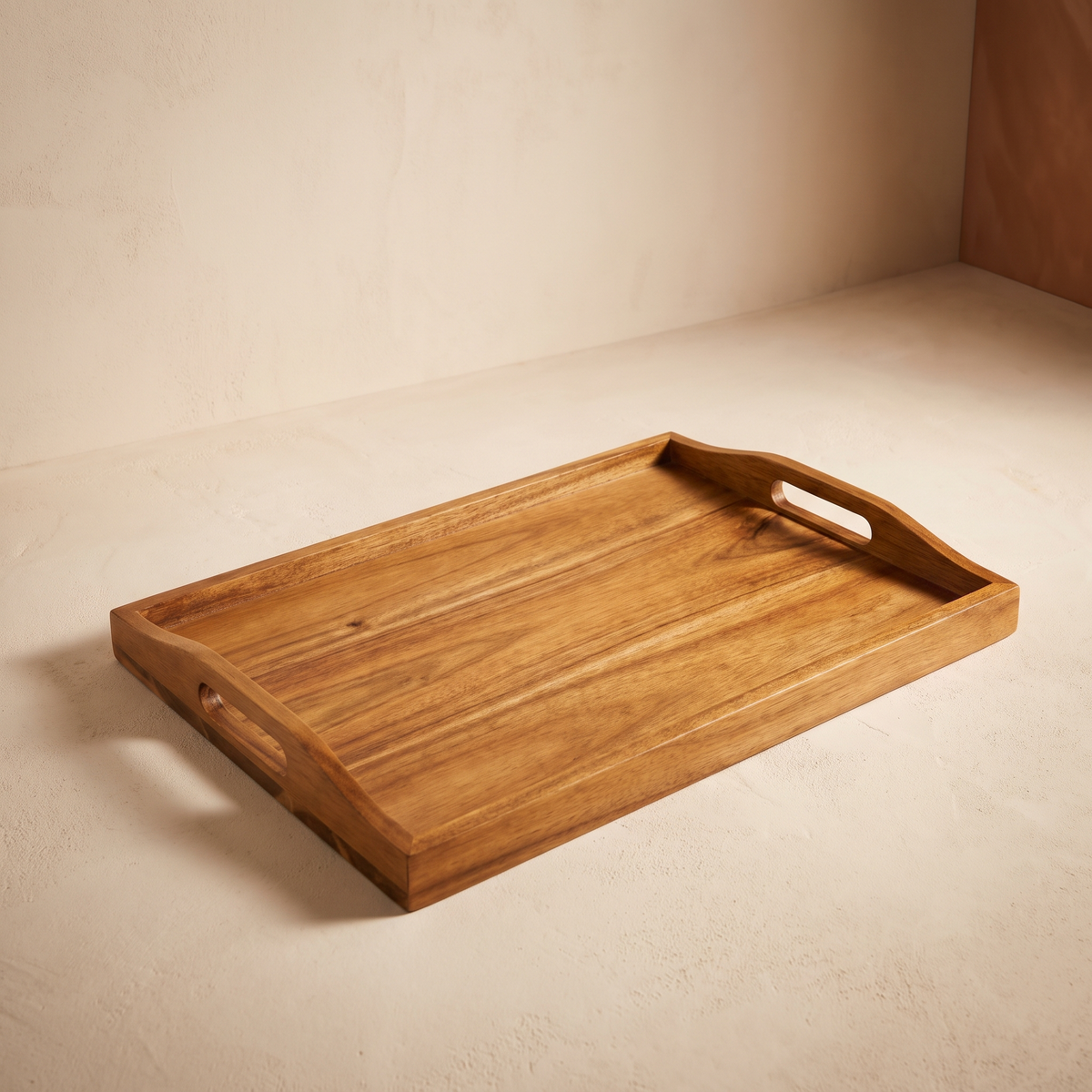 Large Acacia Wood Serving Tray – studio