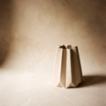 Pleated Paper Bag Ceramic Vase – studio