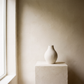 Modern Minimalist White Porcelain Vase – studio