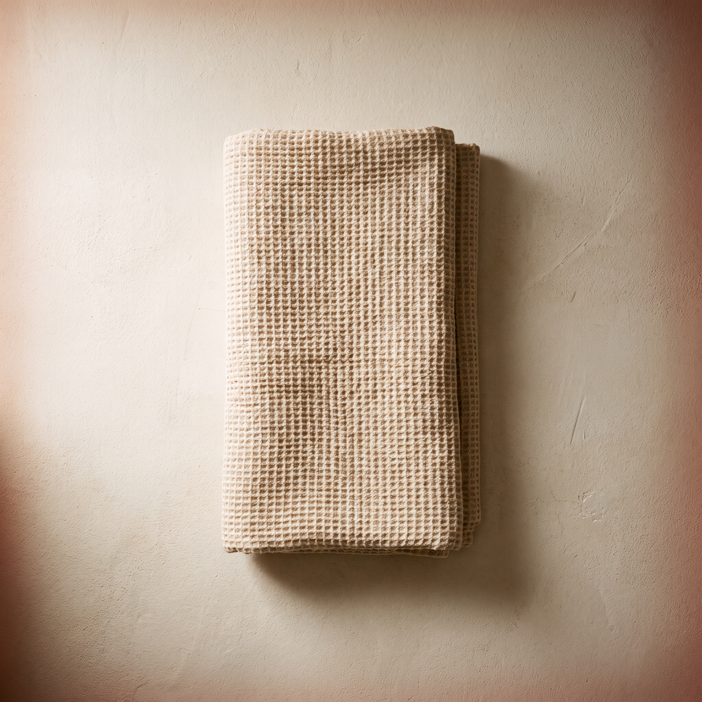 Waffle Muslin Cotton Throw Blanket 60×80 in – studio