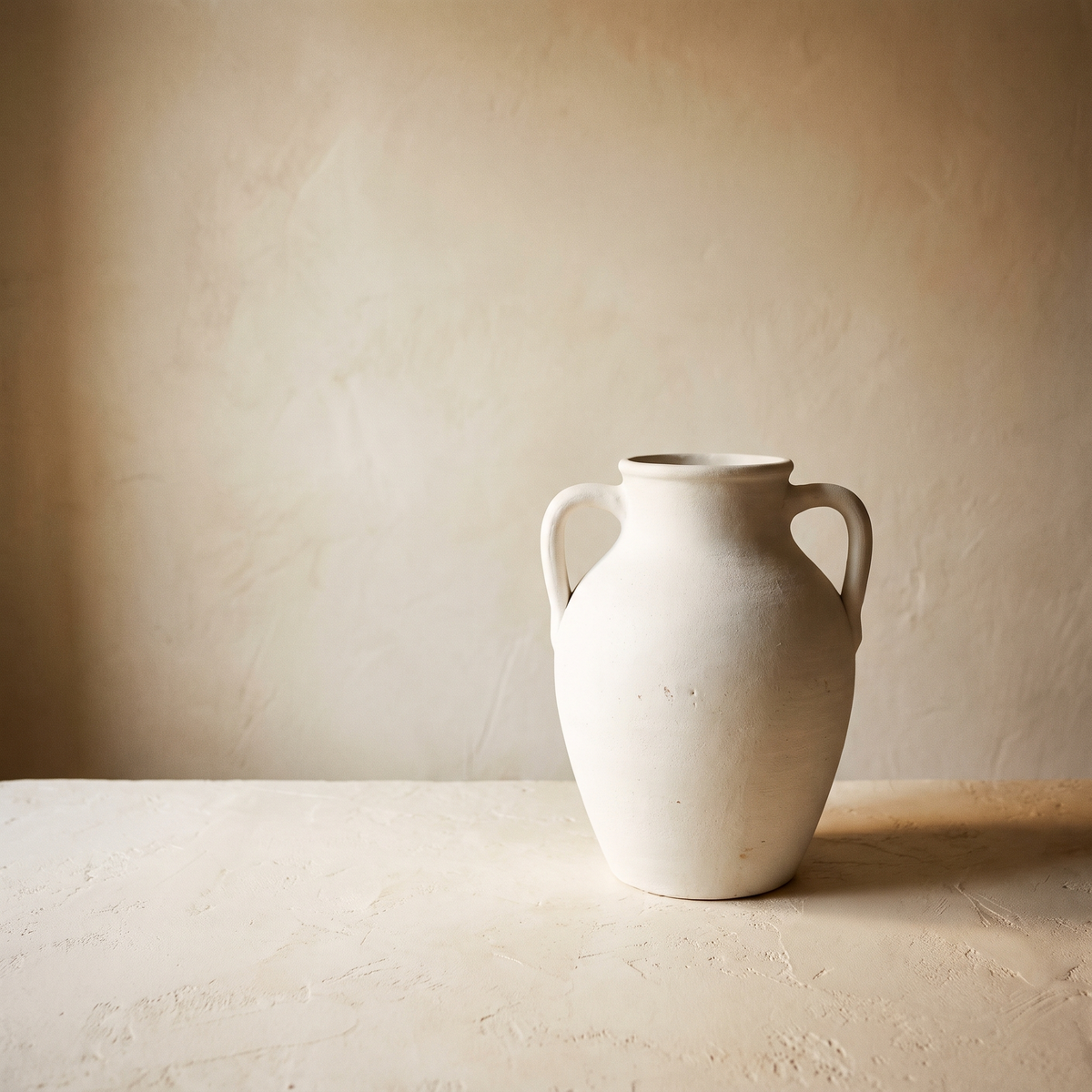 Large White Farmhouse Vase with Handles 11 in – studio