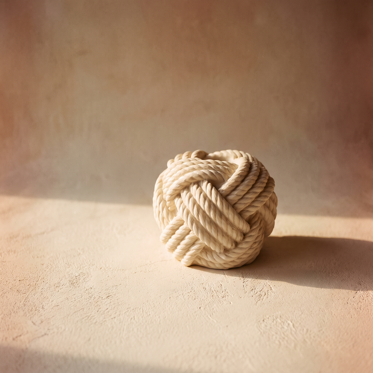 Rope Knot Tissue Box Cover, Cream – studio