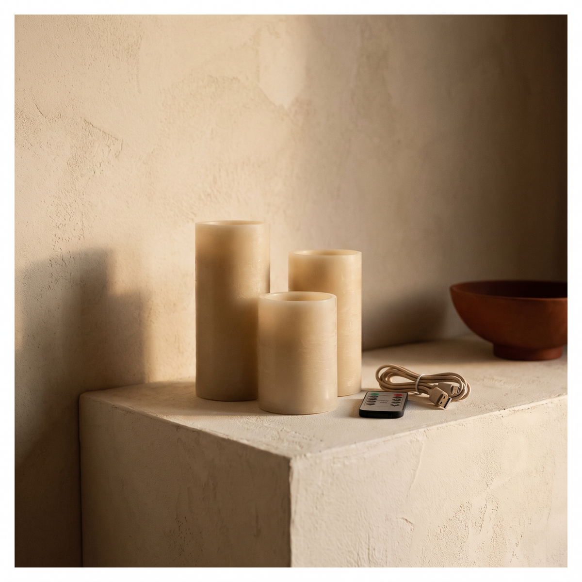 USB Rechargeable LED Candle Set – studio