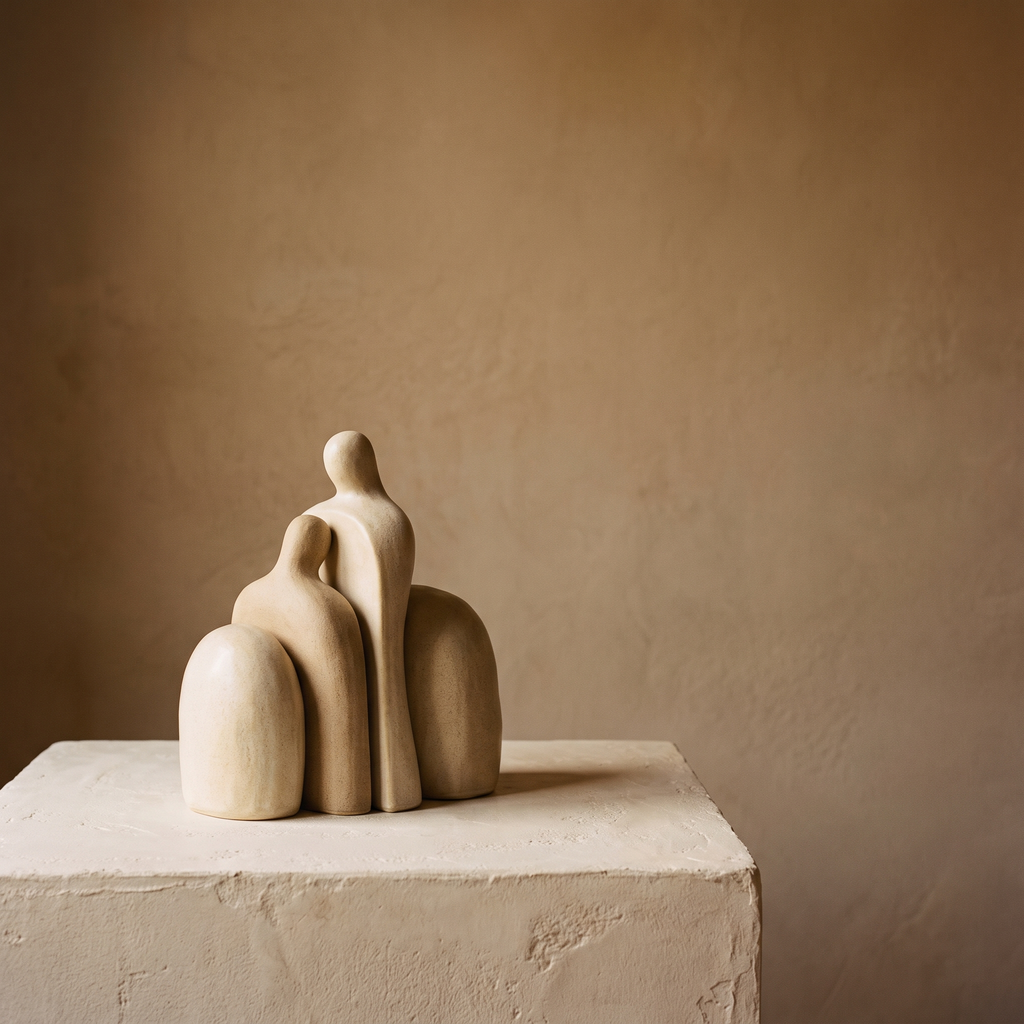 Abstract Figure Ceramic Bookends, Set of 2 – studio
