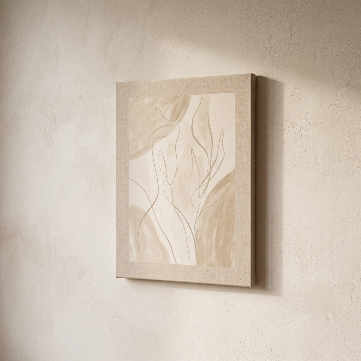 Abstract Line Art Figure Print – studio