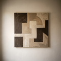 Large Abstract Geometric Painting – studio