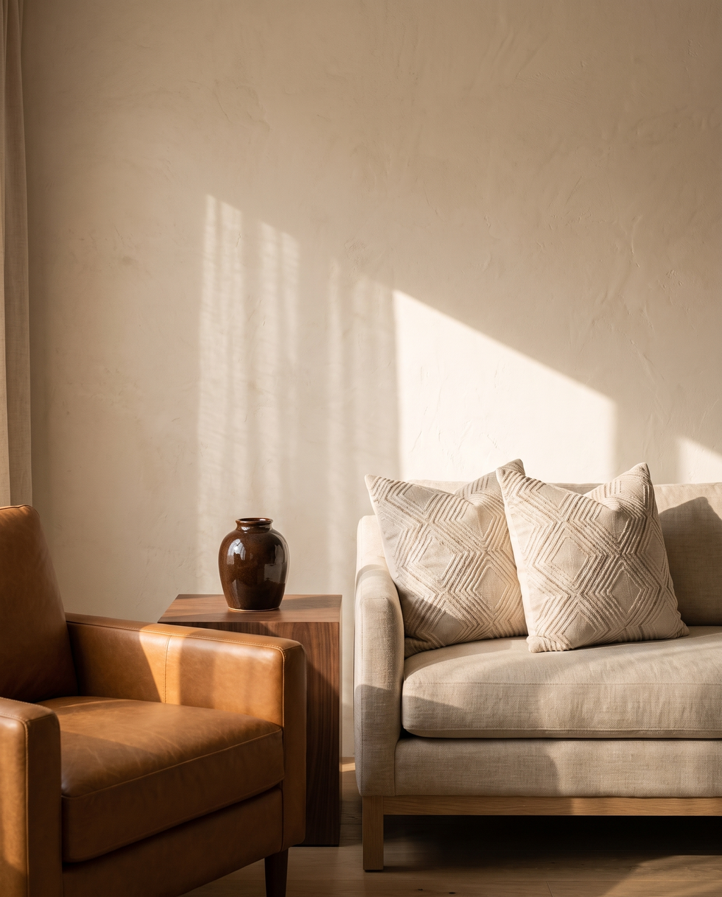 Geometric Texture Jacquard Pillow Covers – in the room
