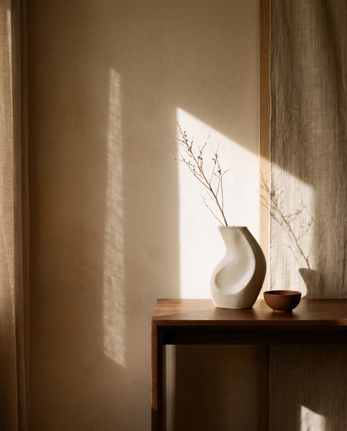 Abstract Female Body Ceramic Vase – in the room