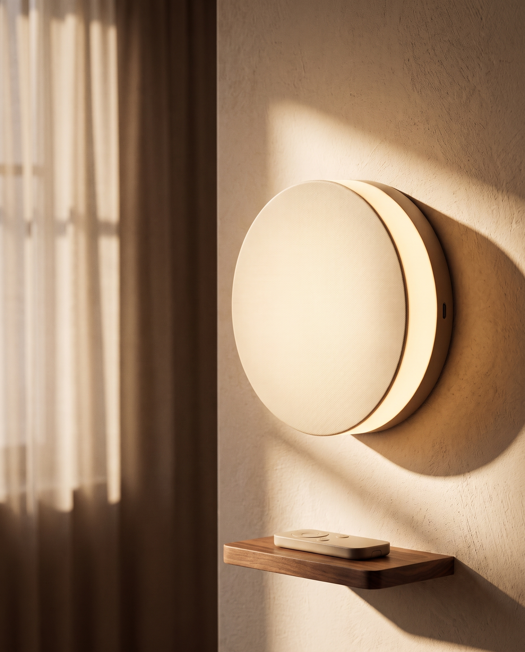 Touch & Remote Rechargeable LED Wall Lamp – in the room